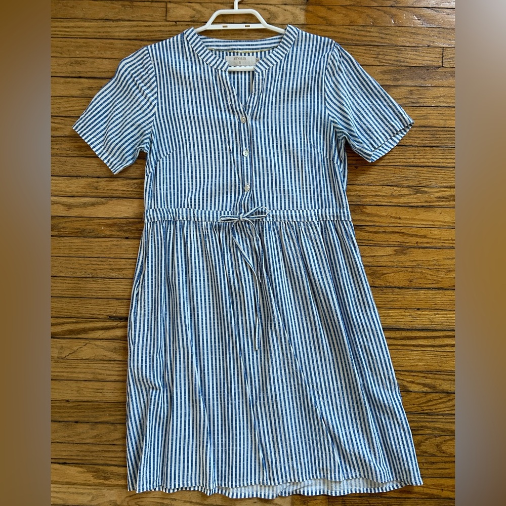 Blue Striped Dress